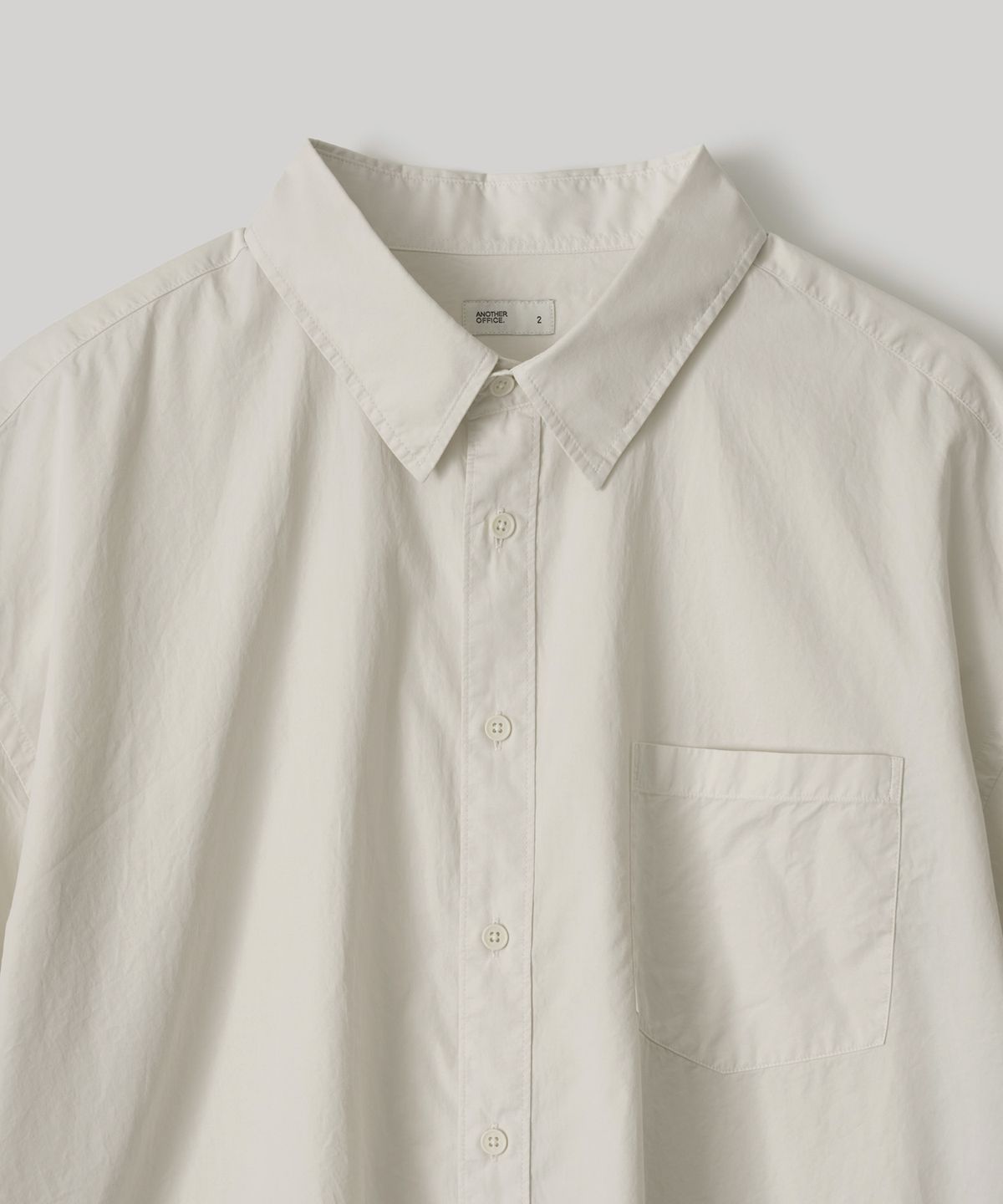 어나더 오피스(ANOTHER OFFICE) Huge Garment Shirt (Off White)