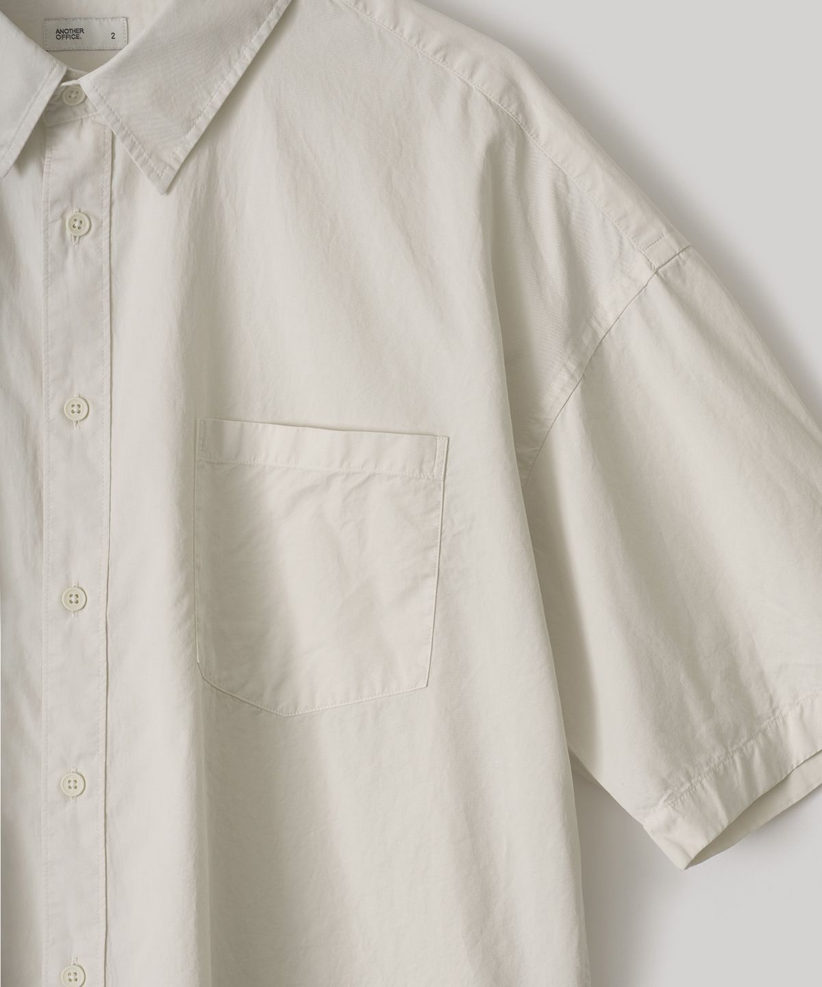 어나더 오피스(ANOTHER OFFICE) Huge Garment Shirt (Off White)
