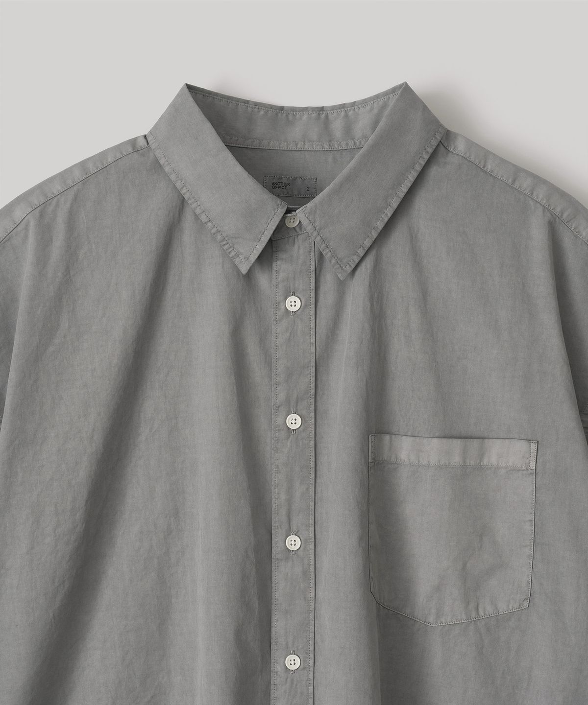 어나더 오피스(ANOTHER OFFICE) Huge Garment Shirt (Faded Gray)