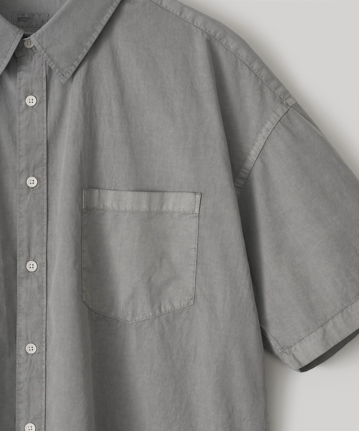 어나더 오피스(ANOTHER OFFICE) Huge Garment Shirt (Faded Gray)