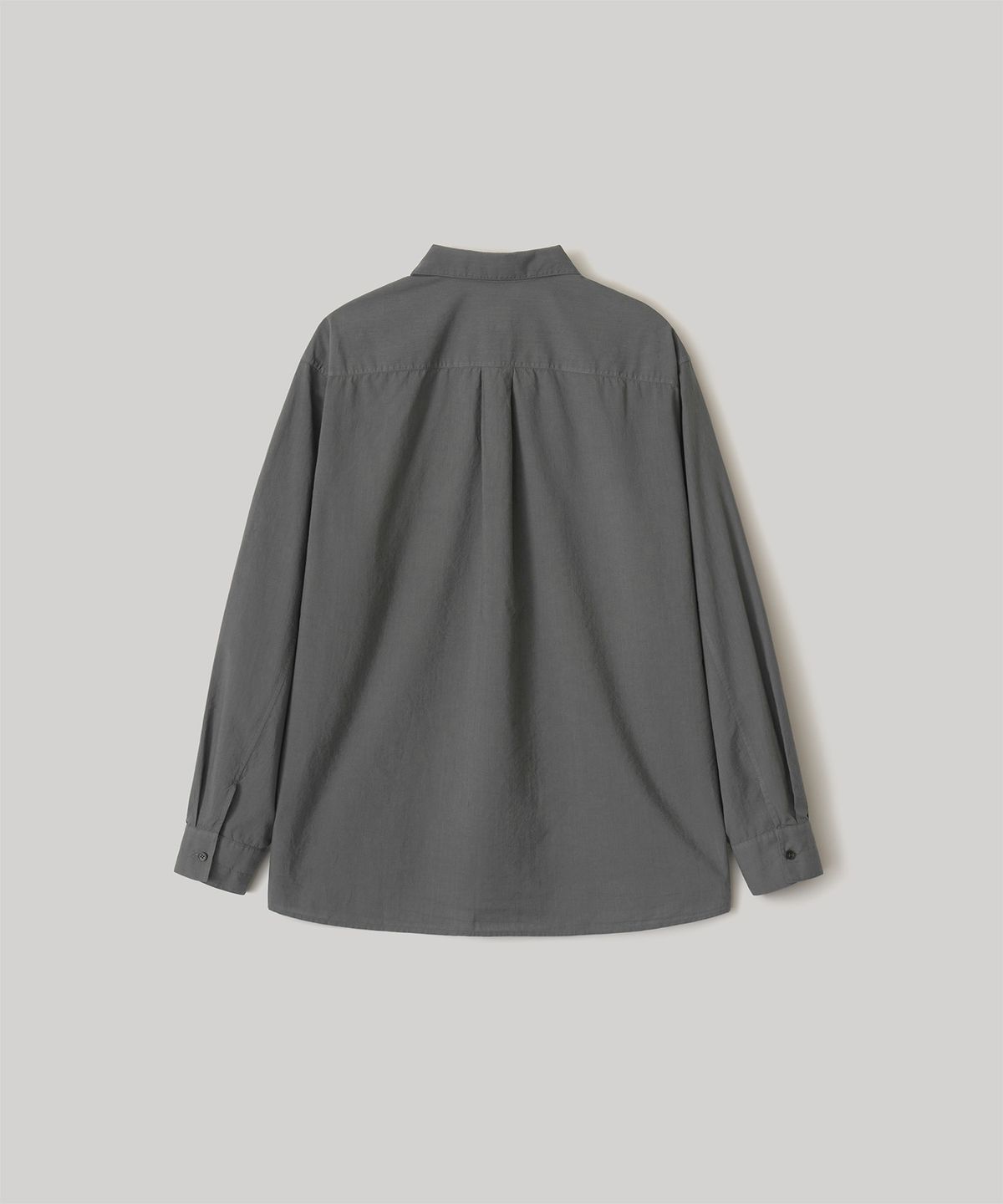 어나더 오피스(ANOTHER OFFICE) Overdyed Pajama Shirt (Dark Gray)