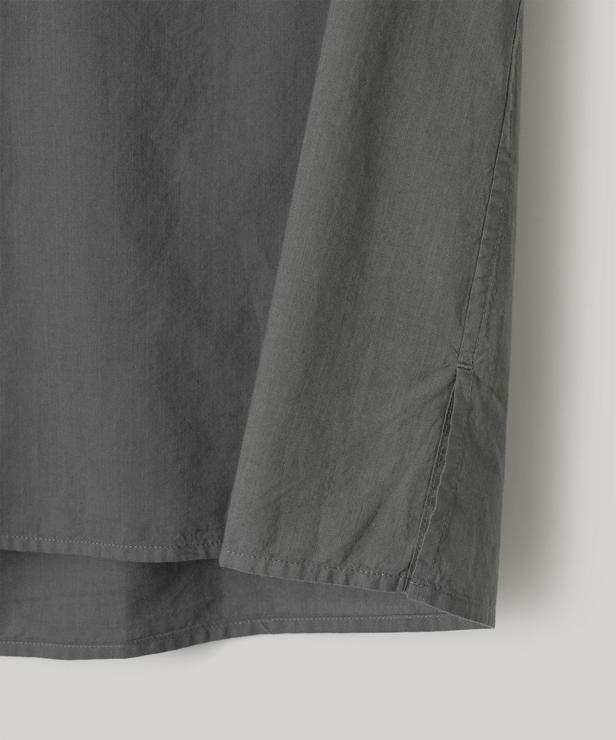 어나더 오피스(ANOTHER OFFICE) Overdyed Pajama Shirt (Dark Gray)