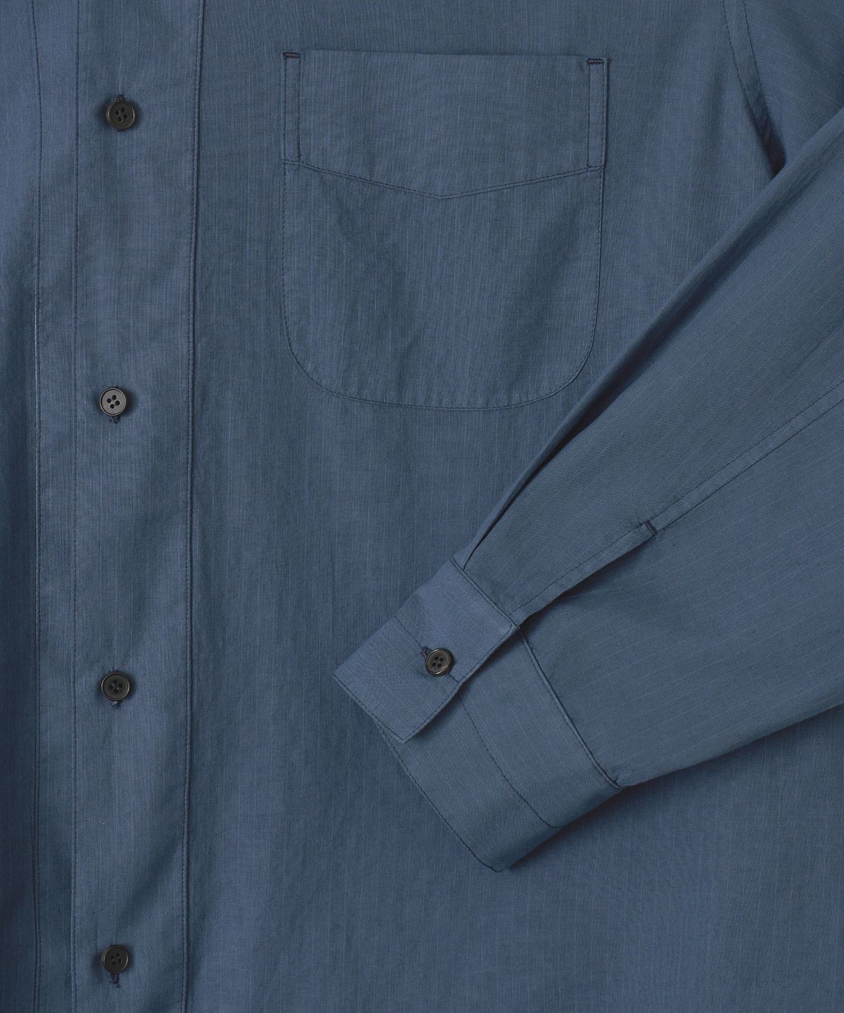 어나더 오피스(ANOTHER OFFICE) Overdyed Pajama Shirt (French Blue)