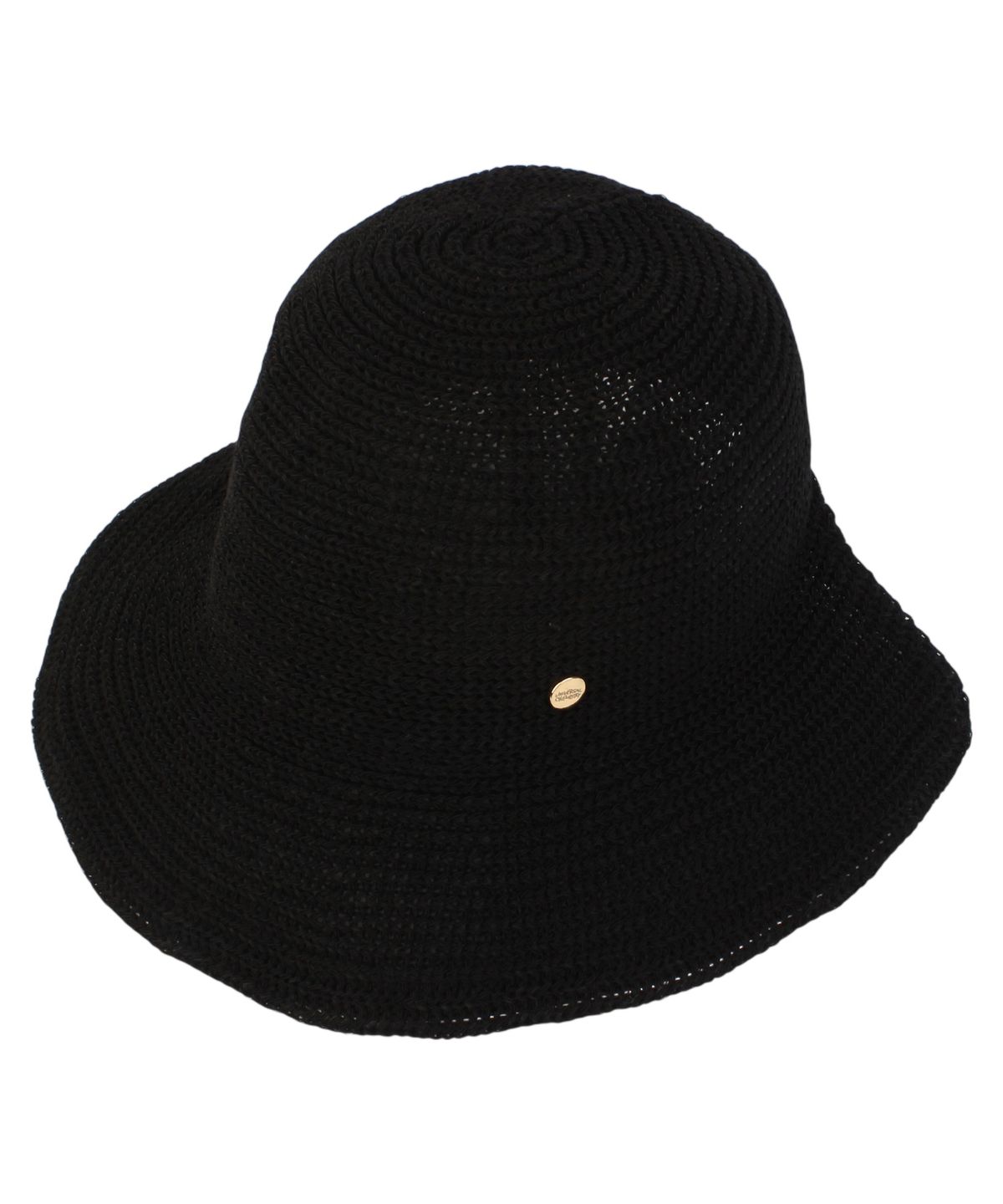 유니버셜 케미스트리(UNIVERSAL CHEMISTRY) Summer Black Logo Round Bonnet Hat 보닛햇