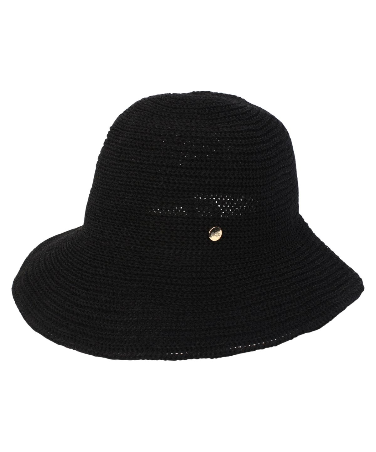 유니버셜 케미스트리(UNIVERSAL CHEMISTRY) Summer Black Logo Round Bonnet Hat 보닛햇