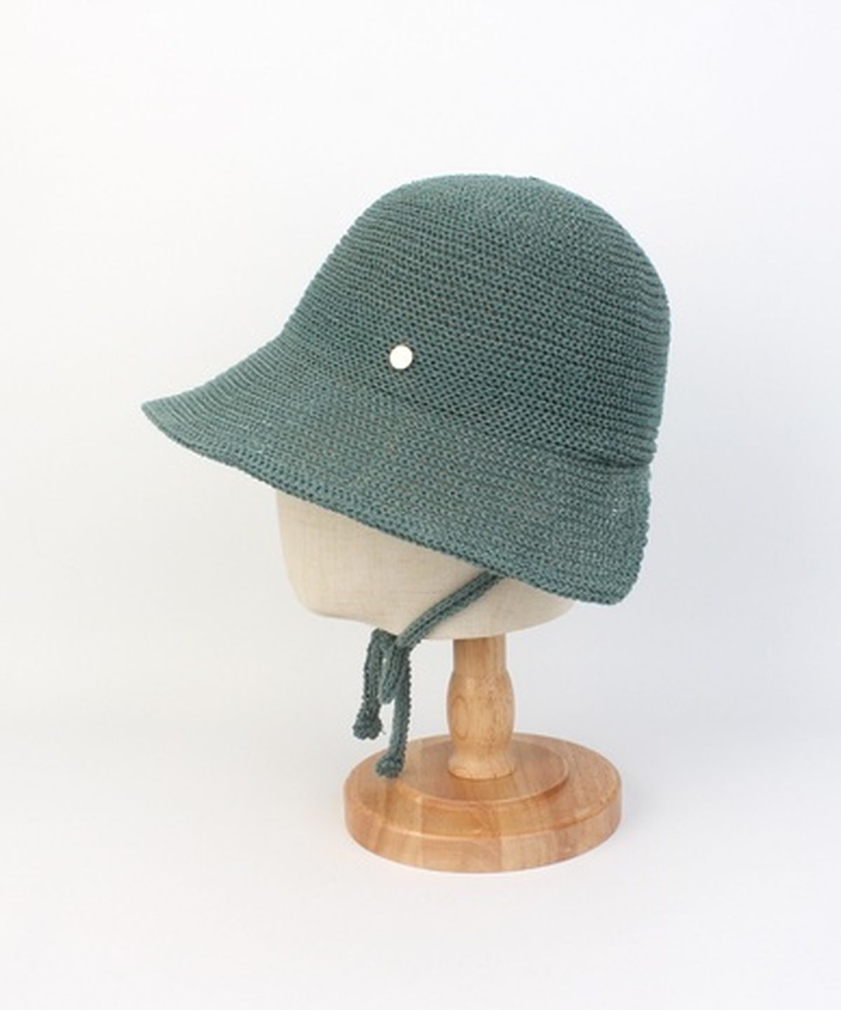 유니버셜 케미스트리(UNIVERSAL CHEMISTRY) Summer Green Logo Round Bonnet Hat 보닛햇