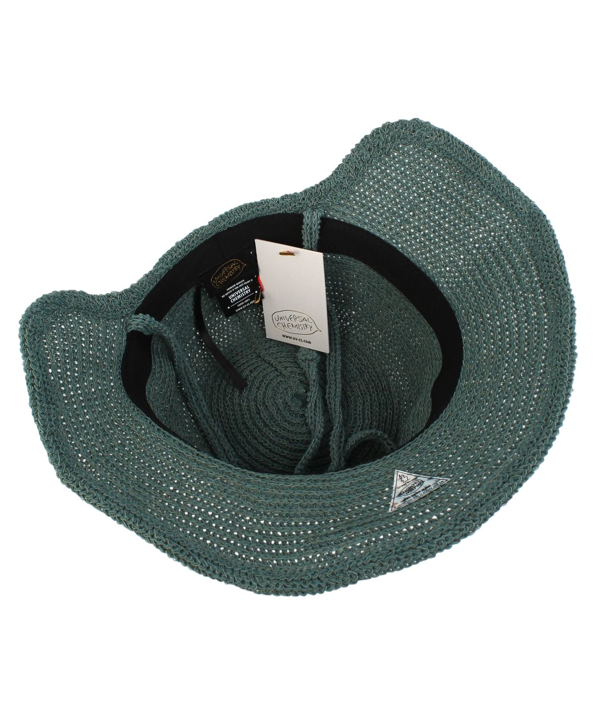 유니버셜 케미스트리(UNIVERSAL CHEMISTRY) Summer Green Logo Round Bonnet Hat 보닛햇