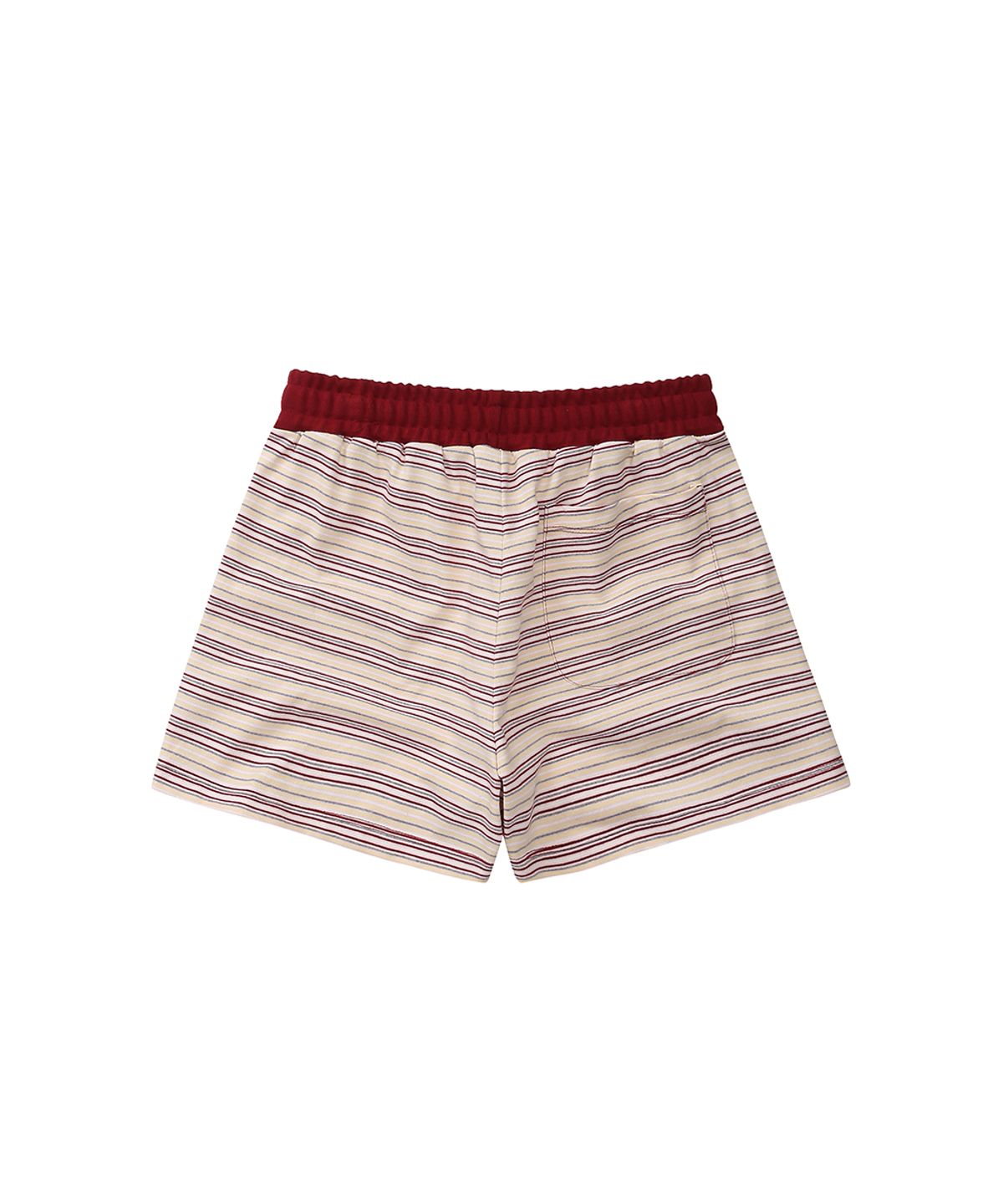 이이이알알알(EEERRR) Not everyone stripe set-up short pants (Red)