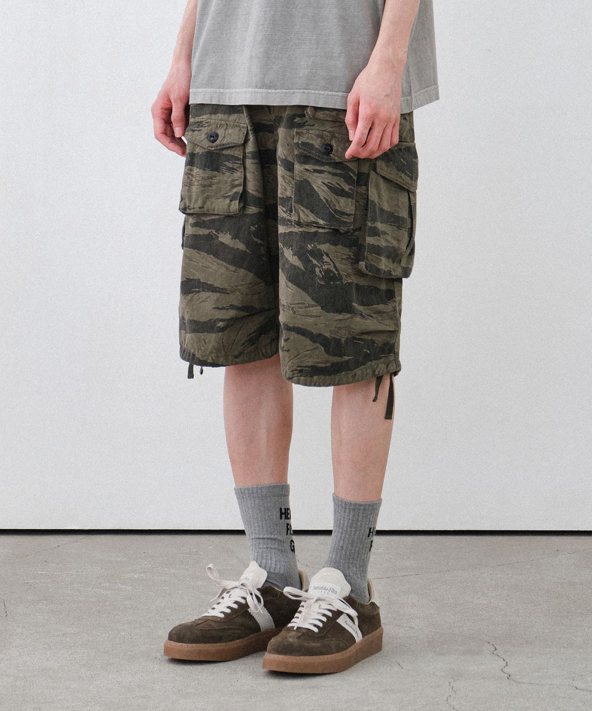 힐리먼트(HELEMENT) 프렌치 카모 숏팬츠 (CAMO)