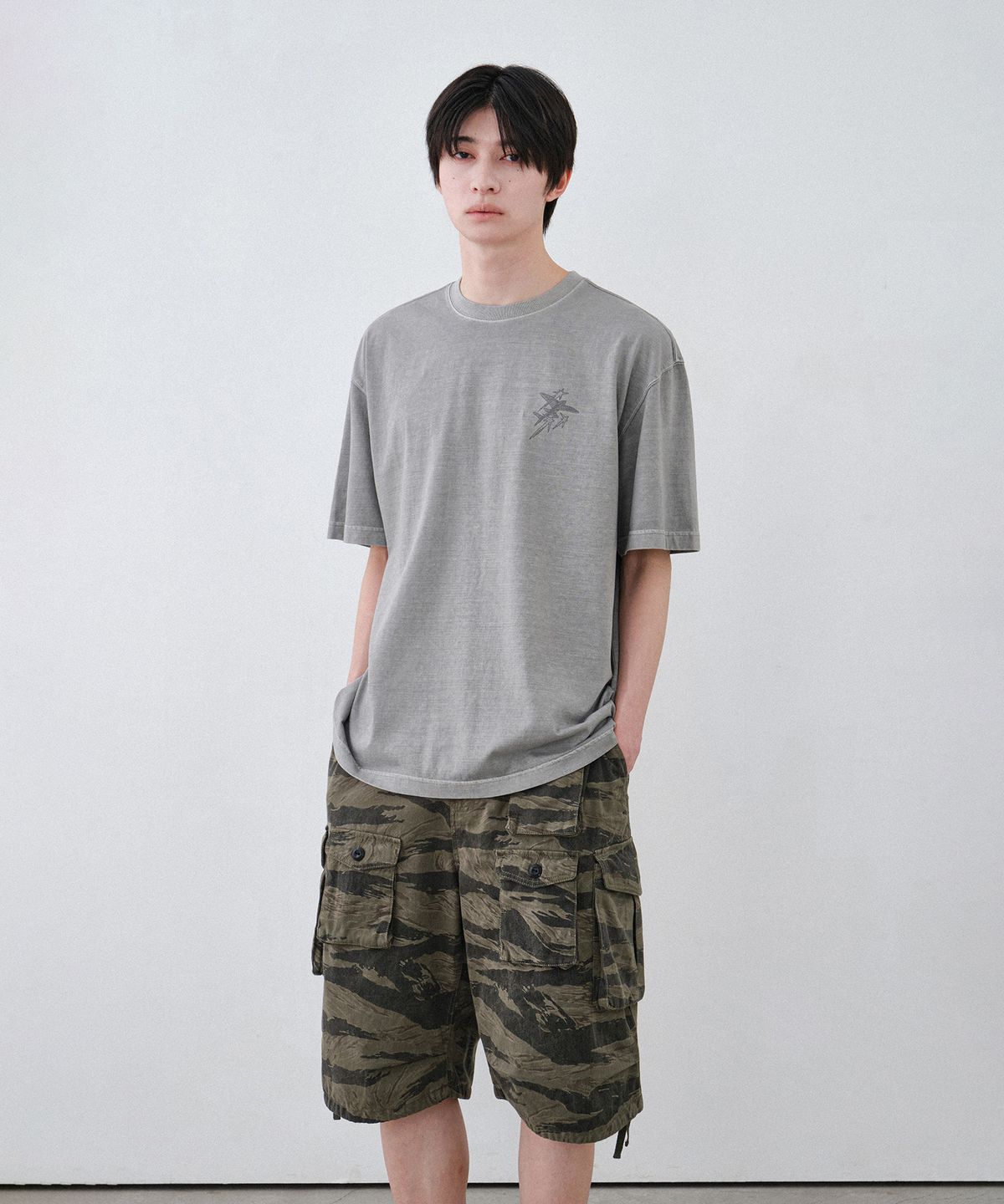힐리먼트(HELEMENT) 프렌치 카모 숏팬츠 (CAMO)