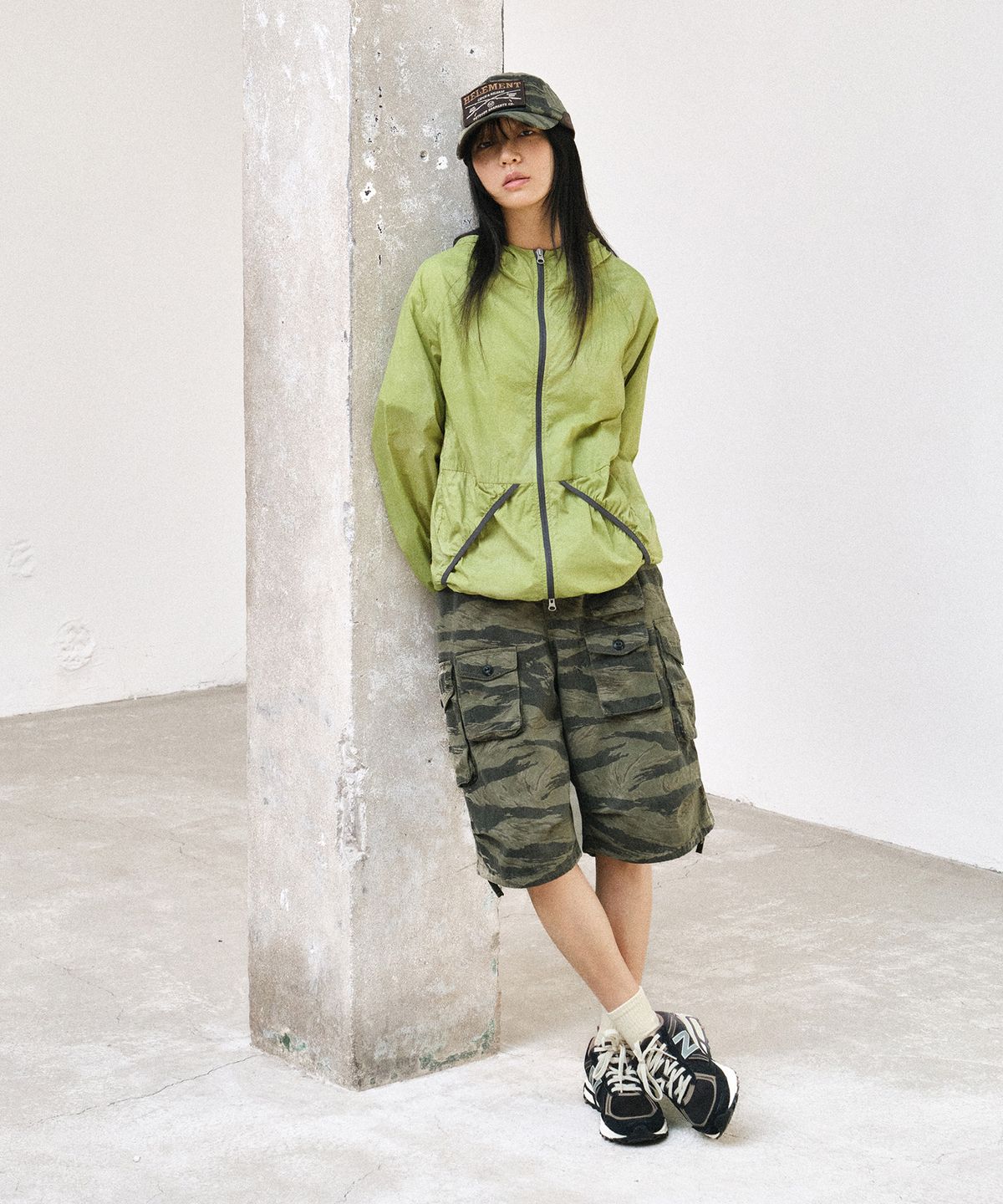 힐리먼트(HELEMENT) 프렌치 카모 숏팬츠 (CAMO)