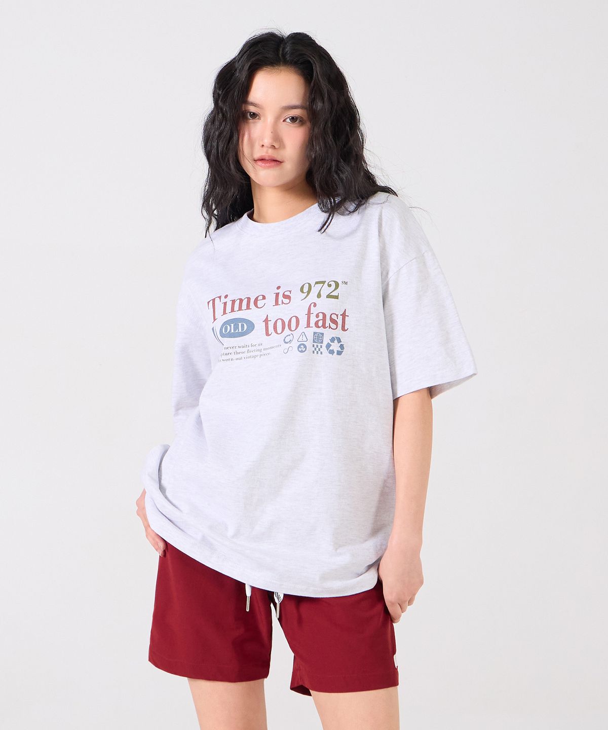 앨빈클로(ALVINCLO) Timeistoofast 반팔티셔츠 AST3642 (2COLOR)