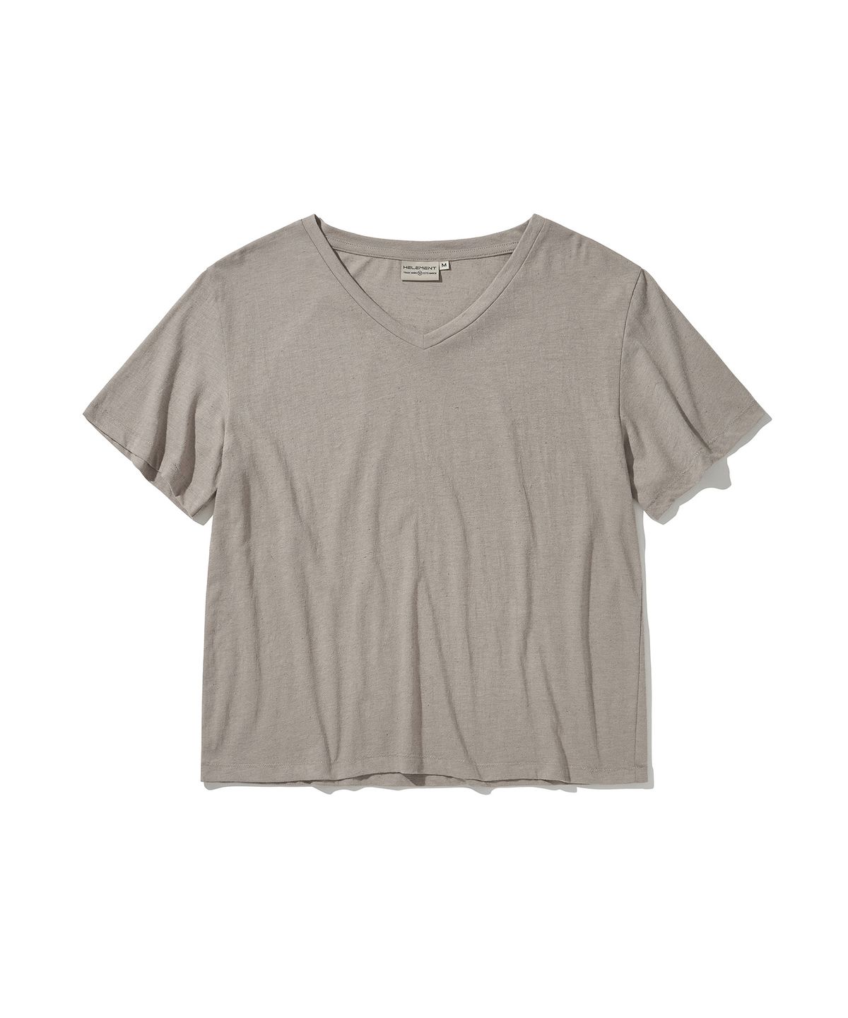 힐리먼트(HELEMENT) 여성 V넥 반팔티 (BEIGE)