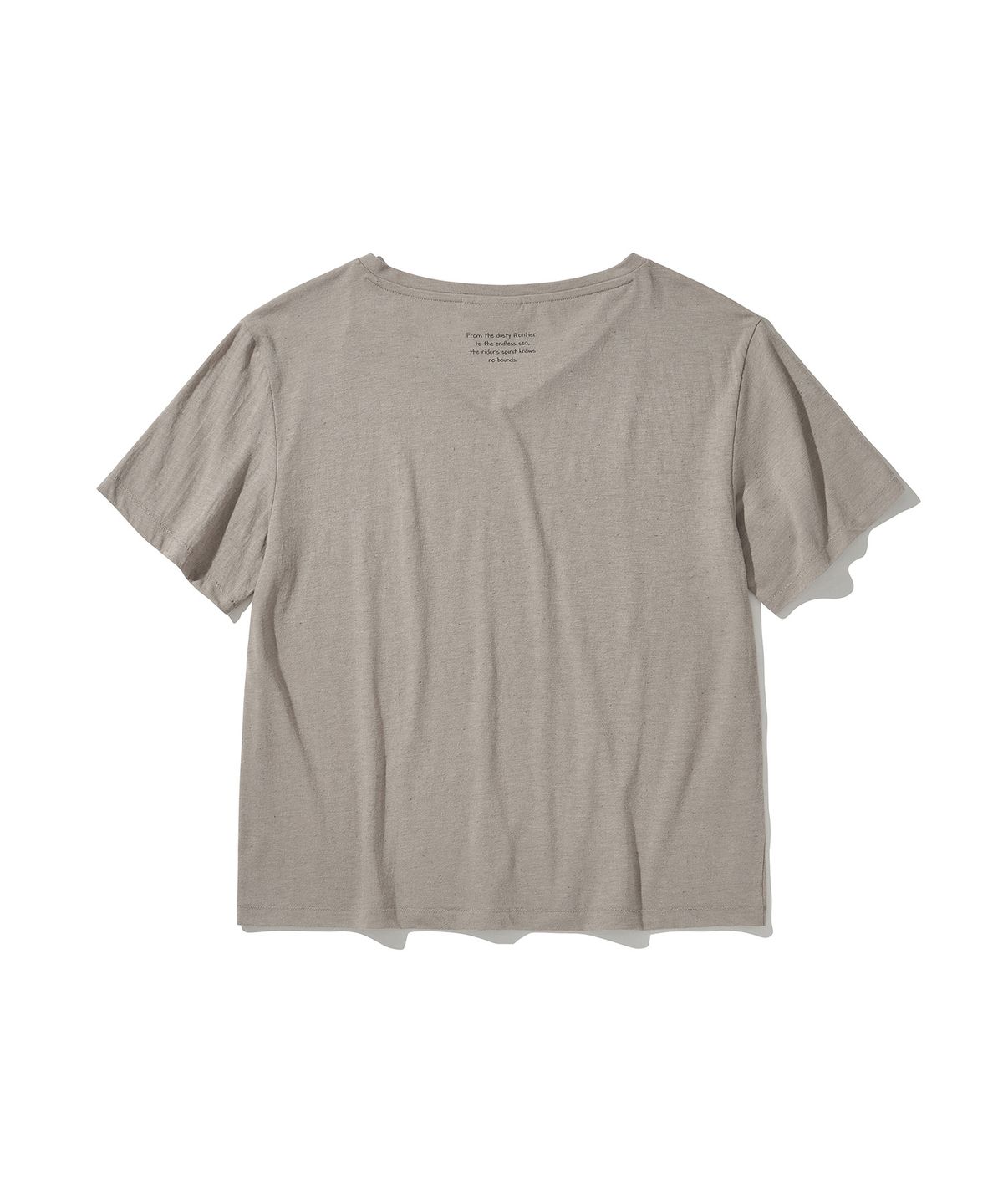 힐리먼트(HELEMENT) 여성 V넥 반팔티 (BEIGE)