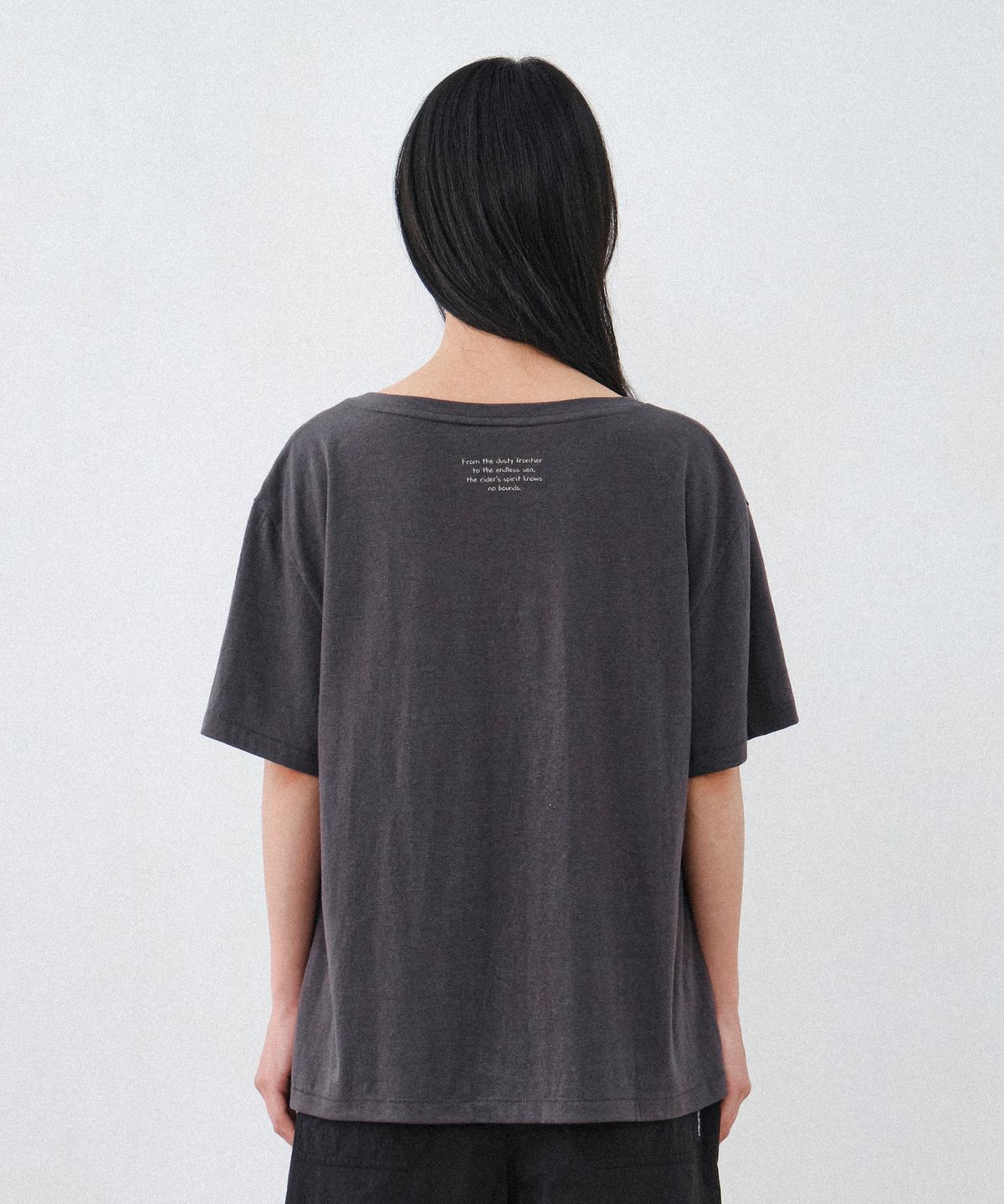힐리먼트(HELEMENT) 여성 V넥 반팔티 (D/GREY)