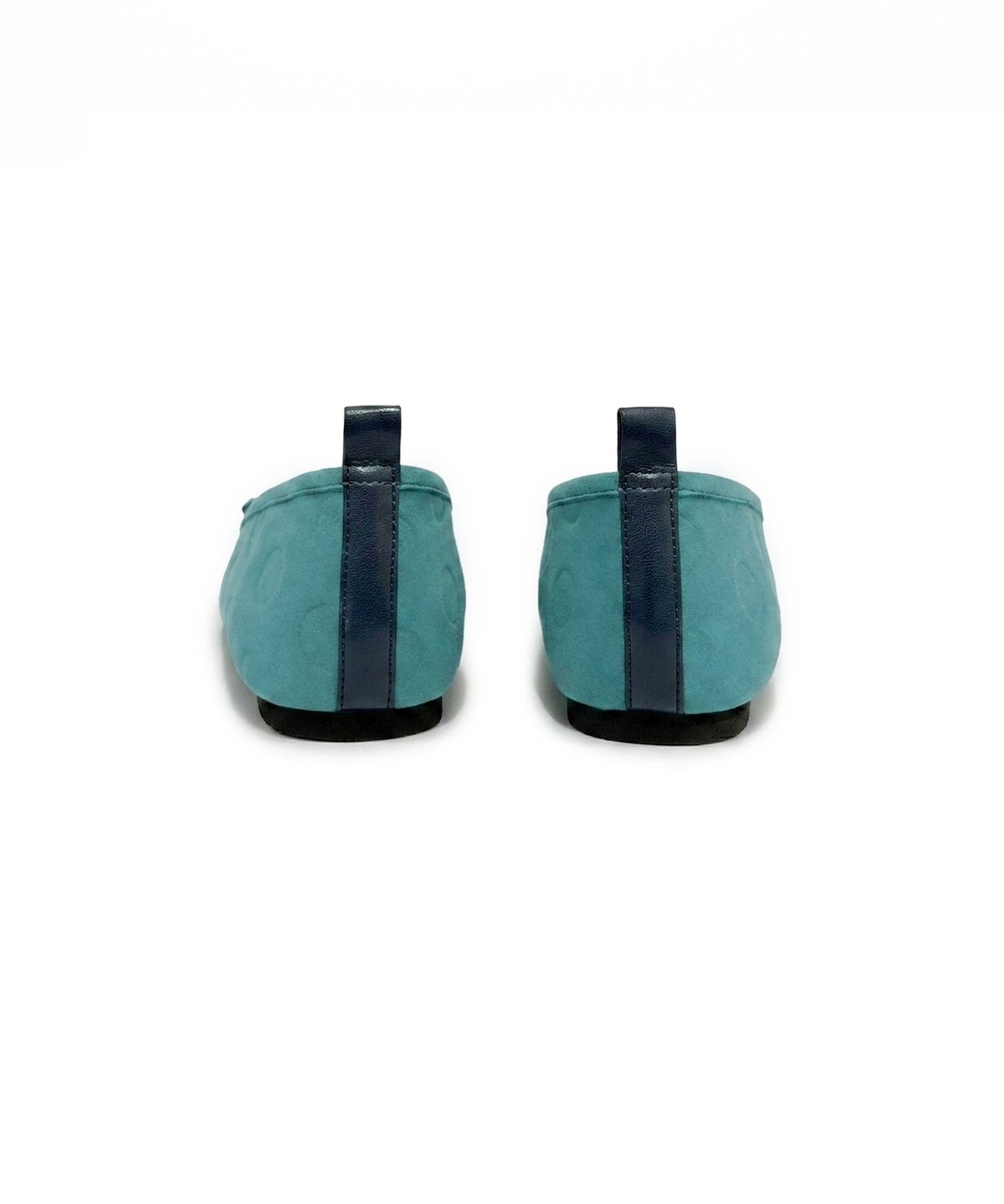 포르테나(PORTERNA) DOT SQUARE FLATS-TEAL BLUE