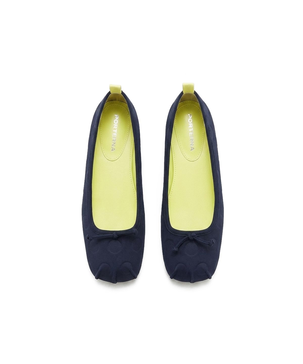 포르테나(PORTERNA) DOT SQUARE FLATS - NAVY