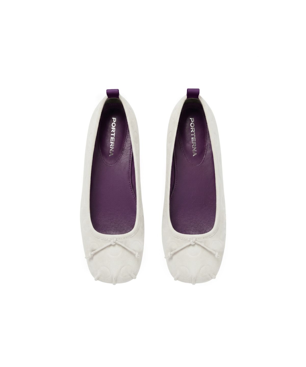 포르테나(PORTERNA) DOT SQUARE FLATS-LIGHT GRAY