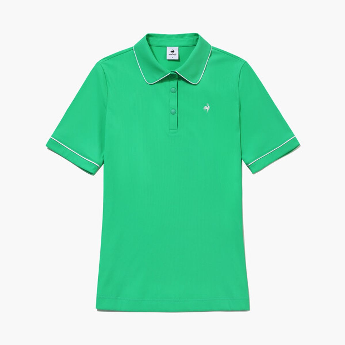 르꼬끄 골프(LECOQ GOLF) [COQ TAP] 여성 골지 카라 반팔 티셔츠 _GREN GR122LTS31