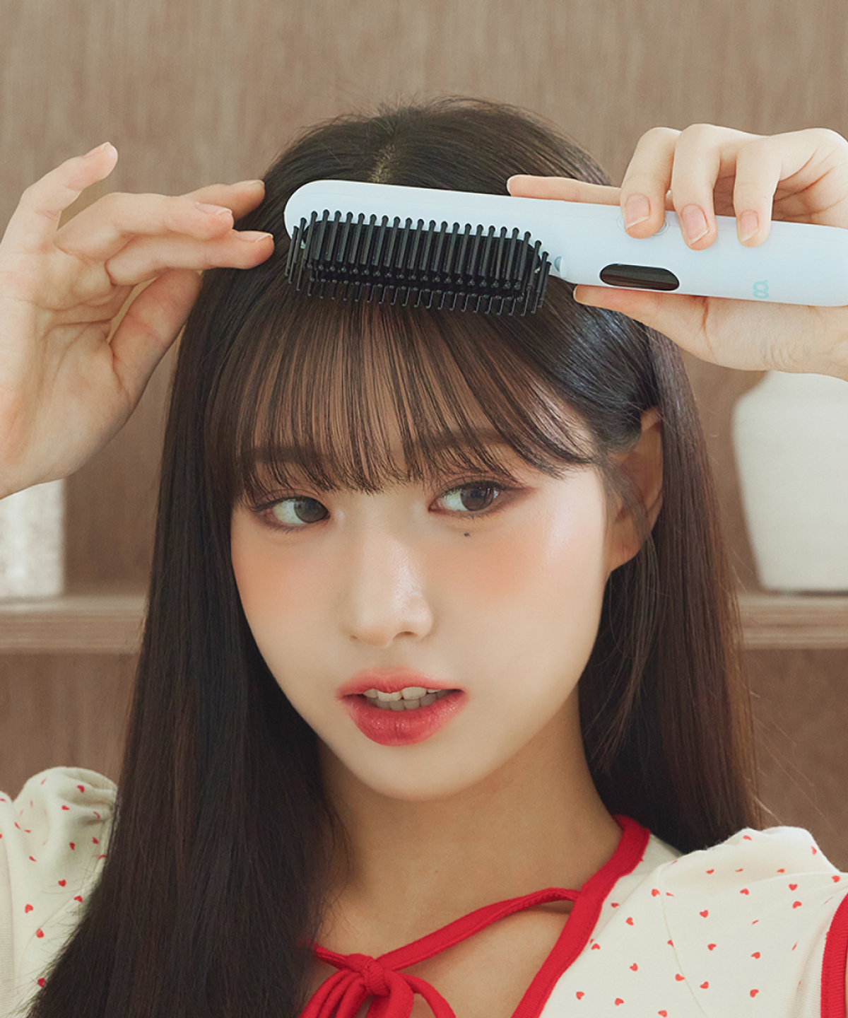 오아(OA) 베이직 빗고데기 프리볼트 뿌리 볼륨 매직기 헤어 브러쉬