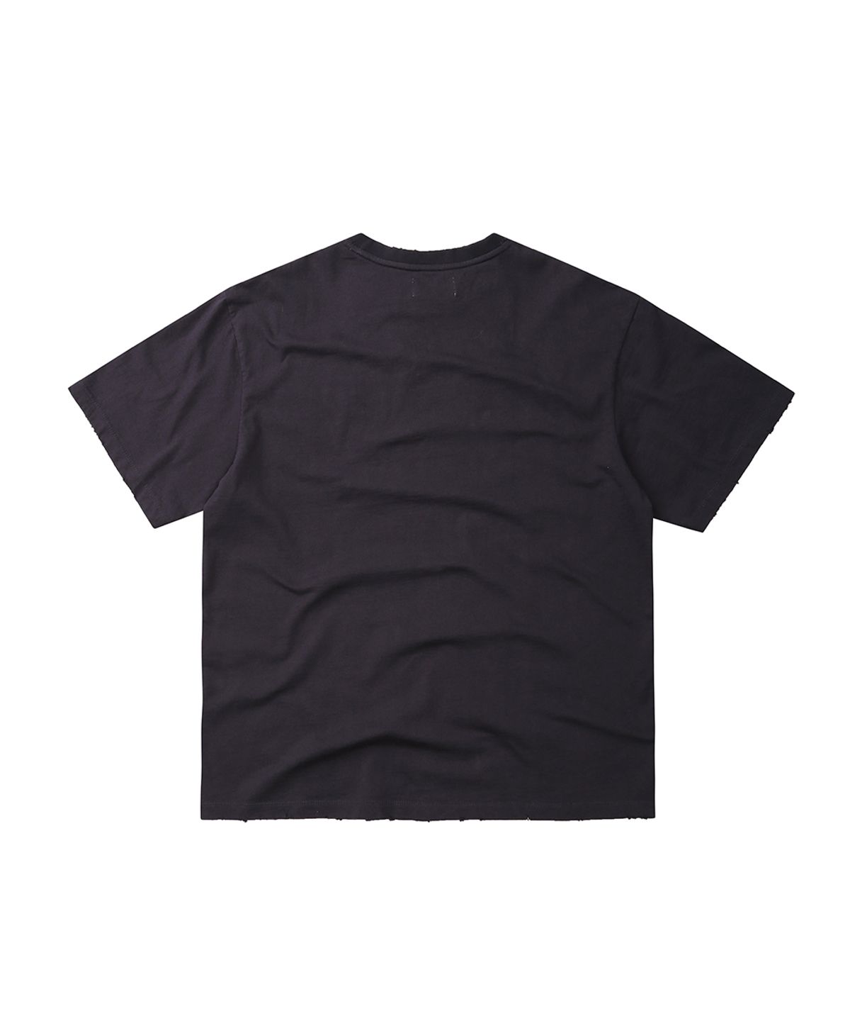 이이이알알알(EEERRR) Saint cupid artwork overfit damaged washing t-shirt (Charcoal)