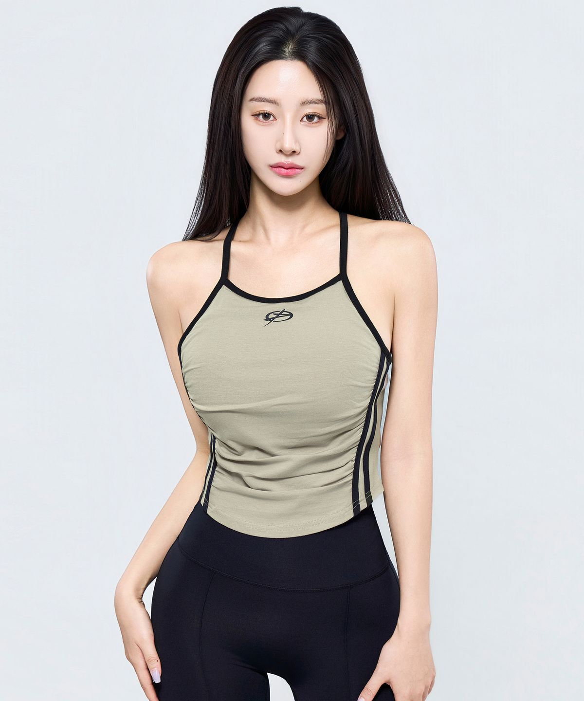 피지컬가먼츠(PHYSICAL GARMENTS) P5080_캡내장 트랙 홀터넥 나시티 [4COLOR]