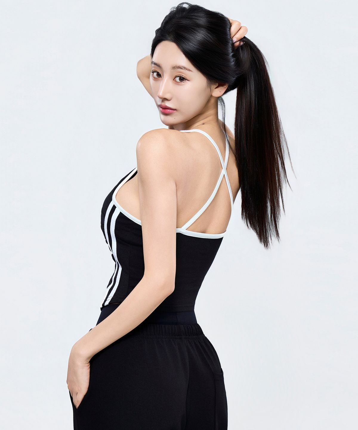 피지컬가먼츠(PHYSICAL GARMENTS) P5080_캡내장 트랙 홀터넥 나시티 [4COLOR]