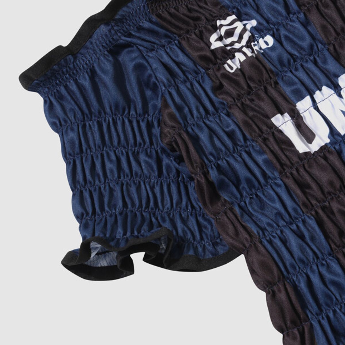 엄브로(UMBRO) HBL 우먼스 블록코어 반팔 스모킹 탑 블루 UR222CRJ56
