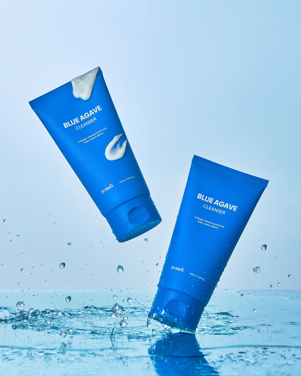 닥터맨즈(DR.MANS) 블루아가베 클렌저 150ml / 딥클렌징 저자극 쉐이빙 한번에