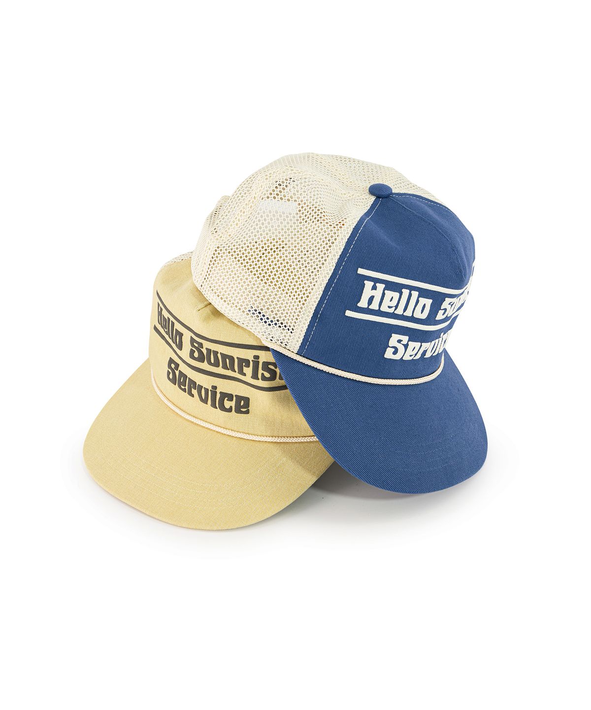 헬로 선라이즈(HELLO SUNRISE) HS Service Logo 5P Mesh Cap_Light Yellow