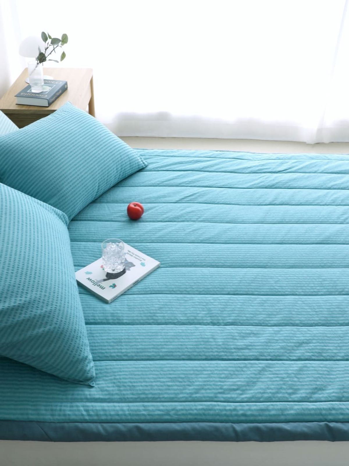 오리고(ORIGO) 면 100% 시어서커 침대패드 3color 2size