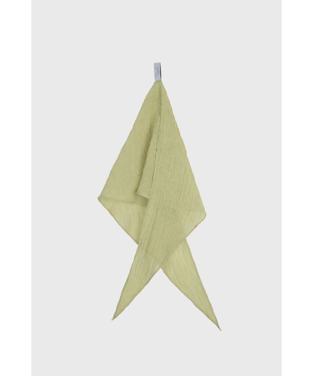 유스(YOUTH) Creased Linen Scarf - Light Green
