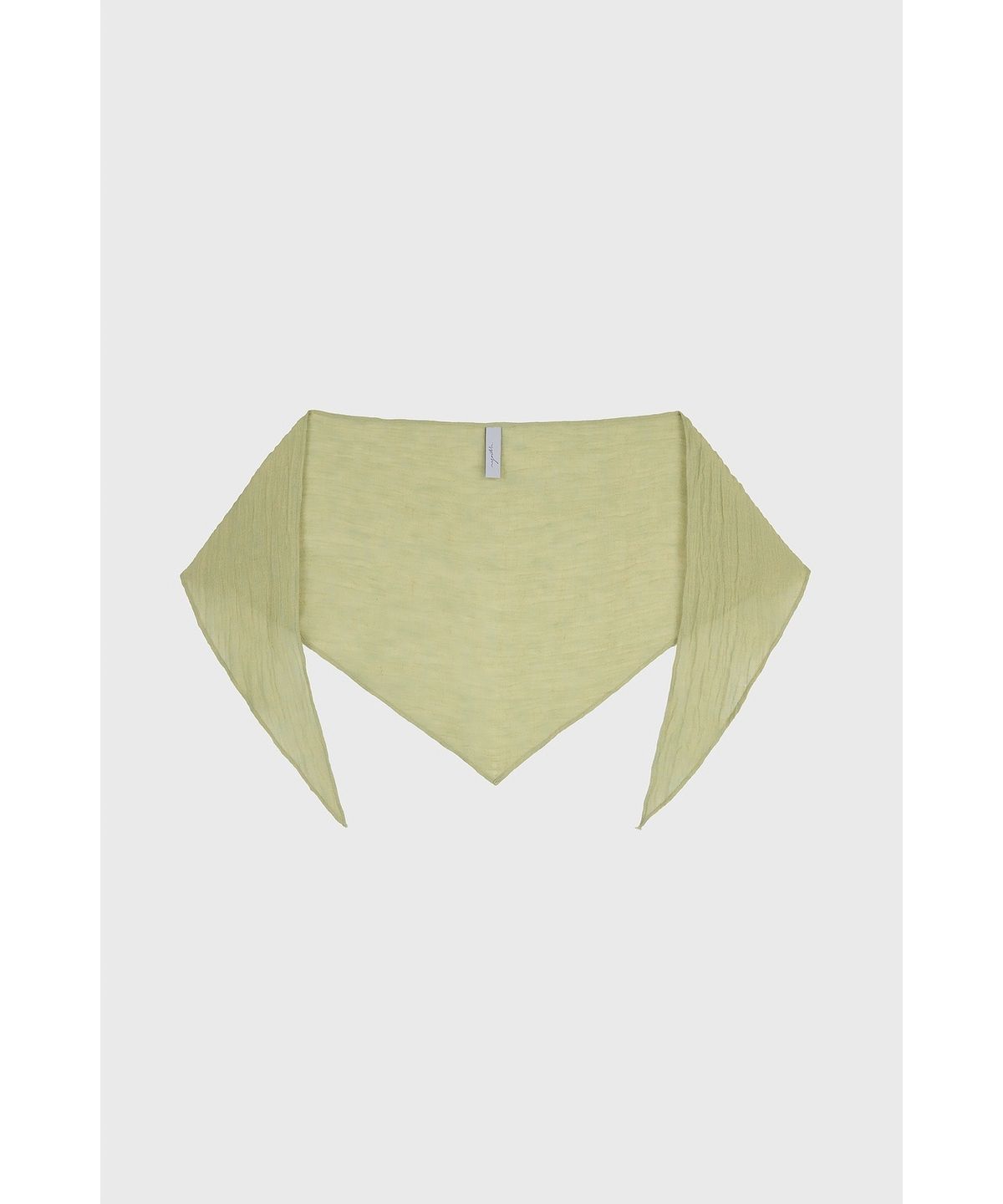 유스(YOUTH) Creased Linen Scarf - Light Green