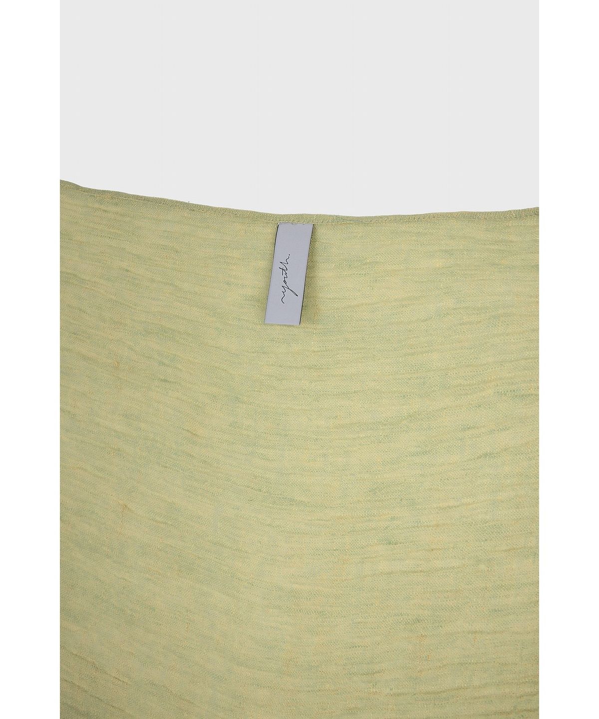유스(YOUTH) Creased Linen Scarf - Light Green