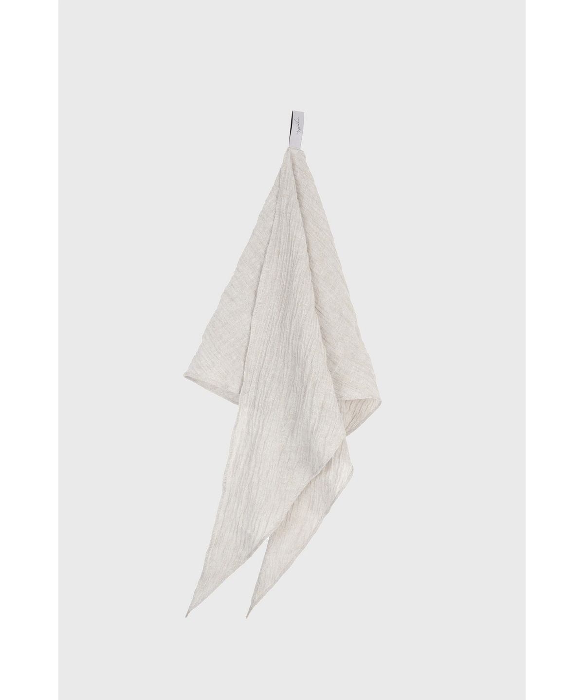 유스(YOUTH) Creased Linen Scarf - Ivory