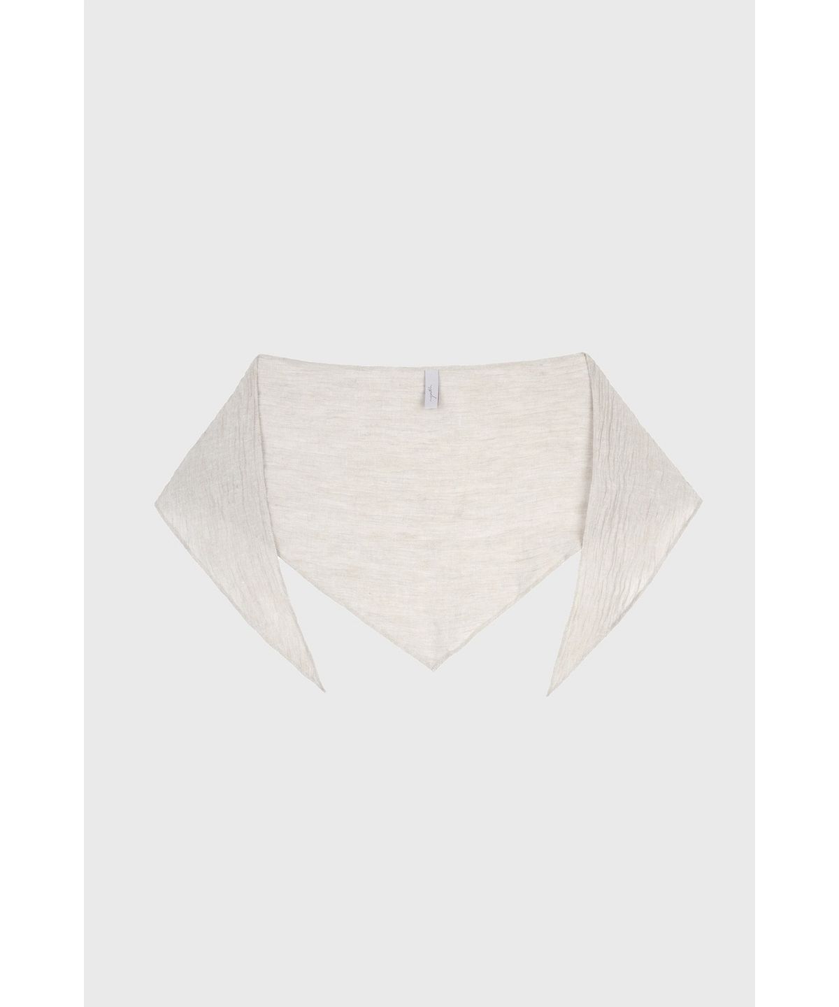유스(YOUTH) Creased Linen Scarf - Ivory