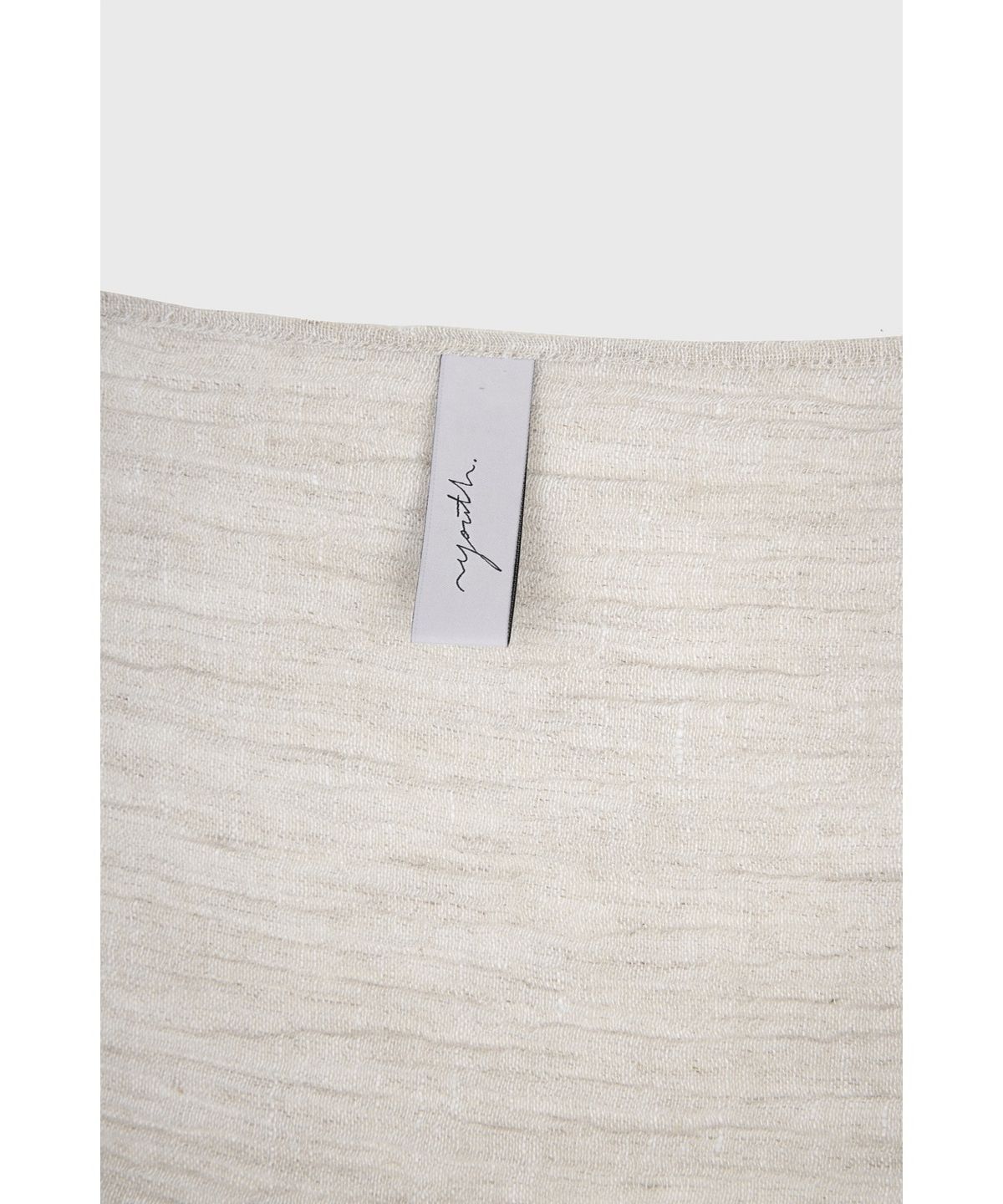 유스(YOUTH) Creased Linen Scarf - Ivory