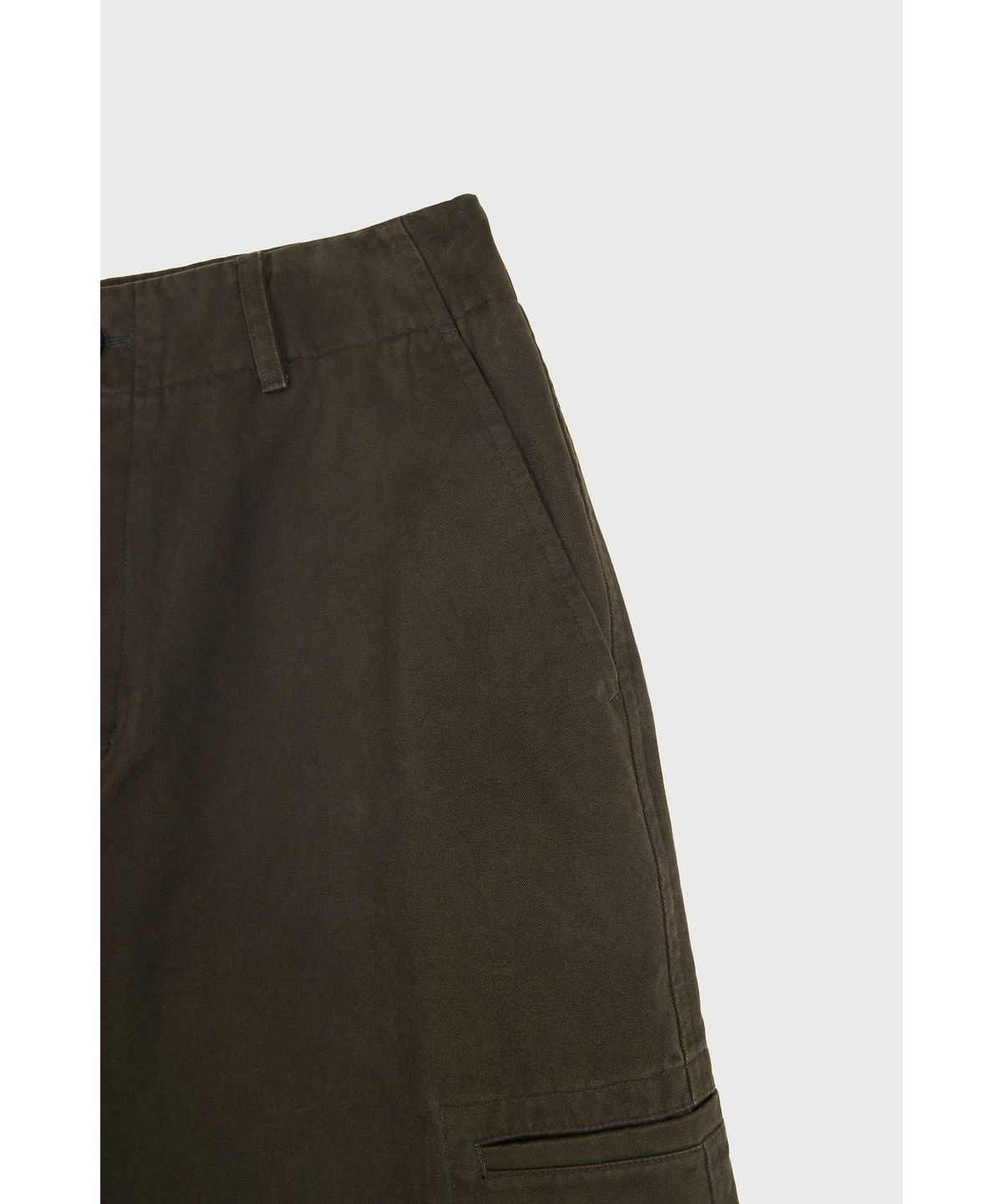 유스(YOUTH) Cinch Back Wide Half Pants - Brown
