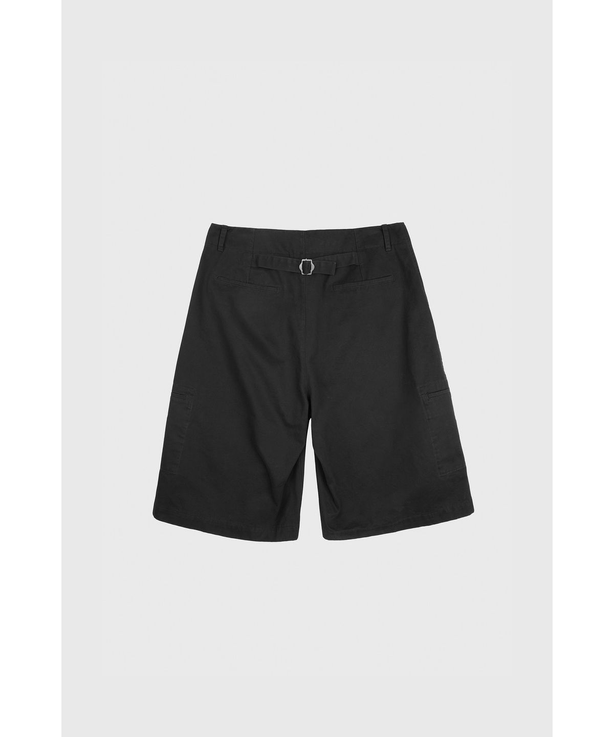 유스(YOUTH) Cinch Back Wide Half Pants - Black