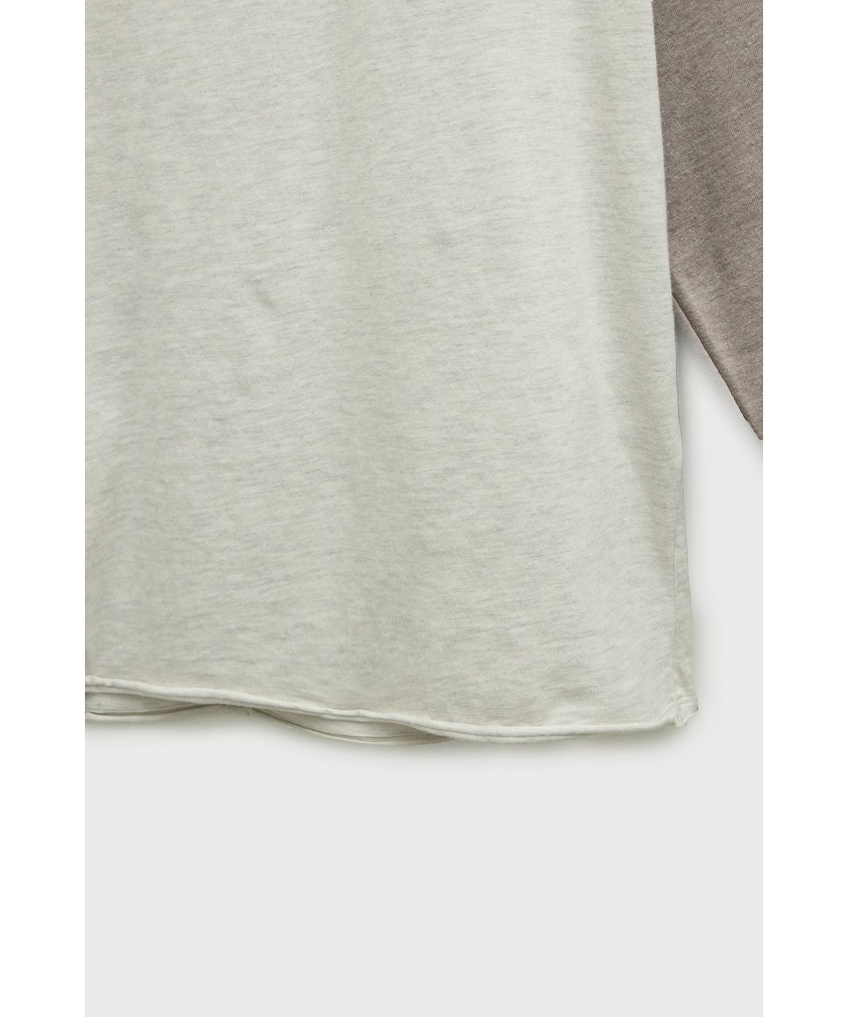 유스(YOUTH) Cut-off Raglan L/S T-shirt - Beige
