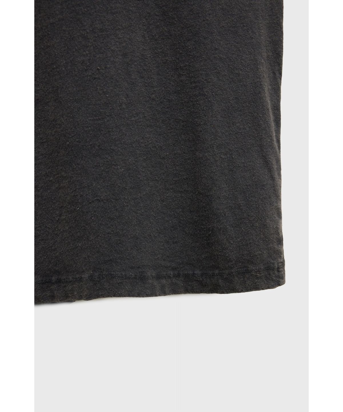 유스(YOUTH) Garment Dyed Henley Neck L/S T-shirt - Charcoal Grey