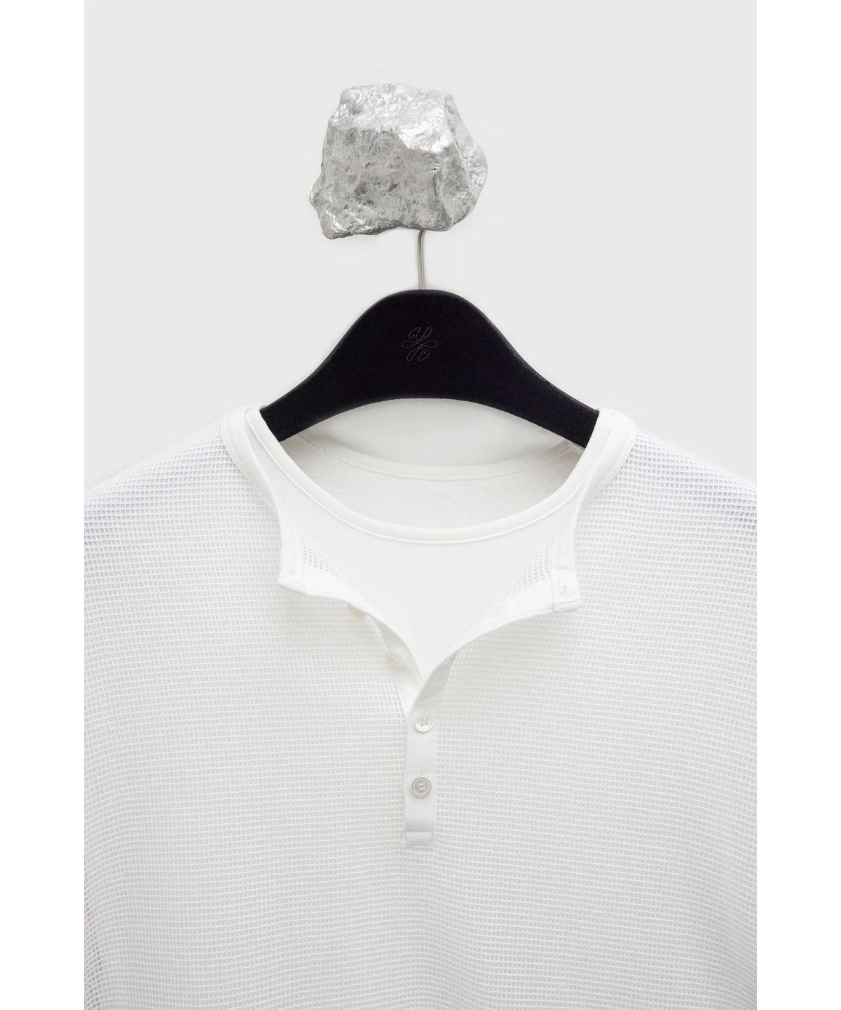 유스(YOUTH) Layered Net H/S T-shirt - White