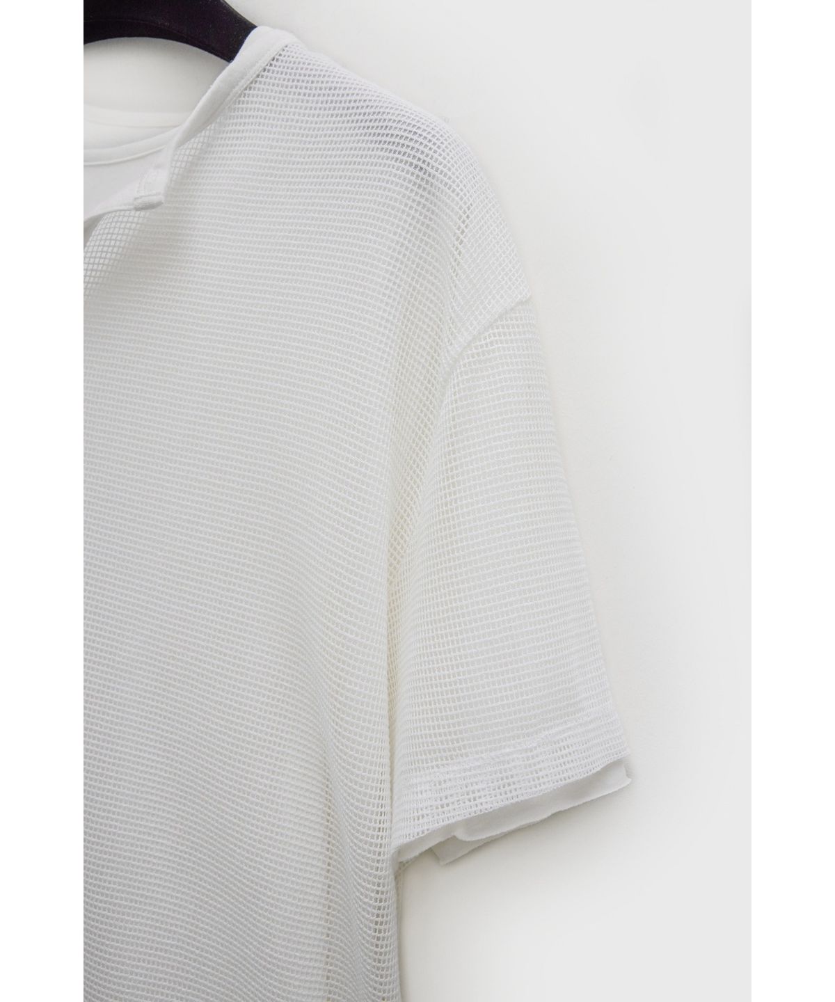 유스(YOUTH) Layered Net H/S T-shirt - White