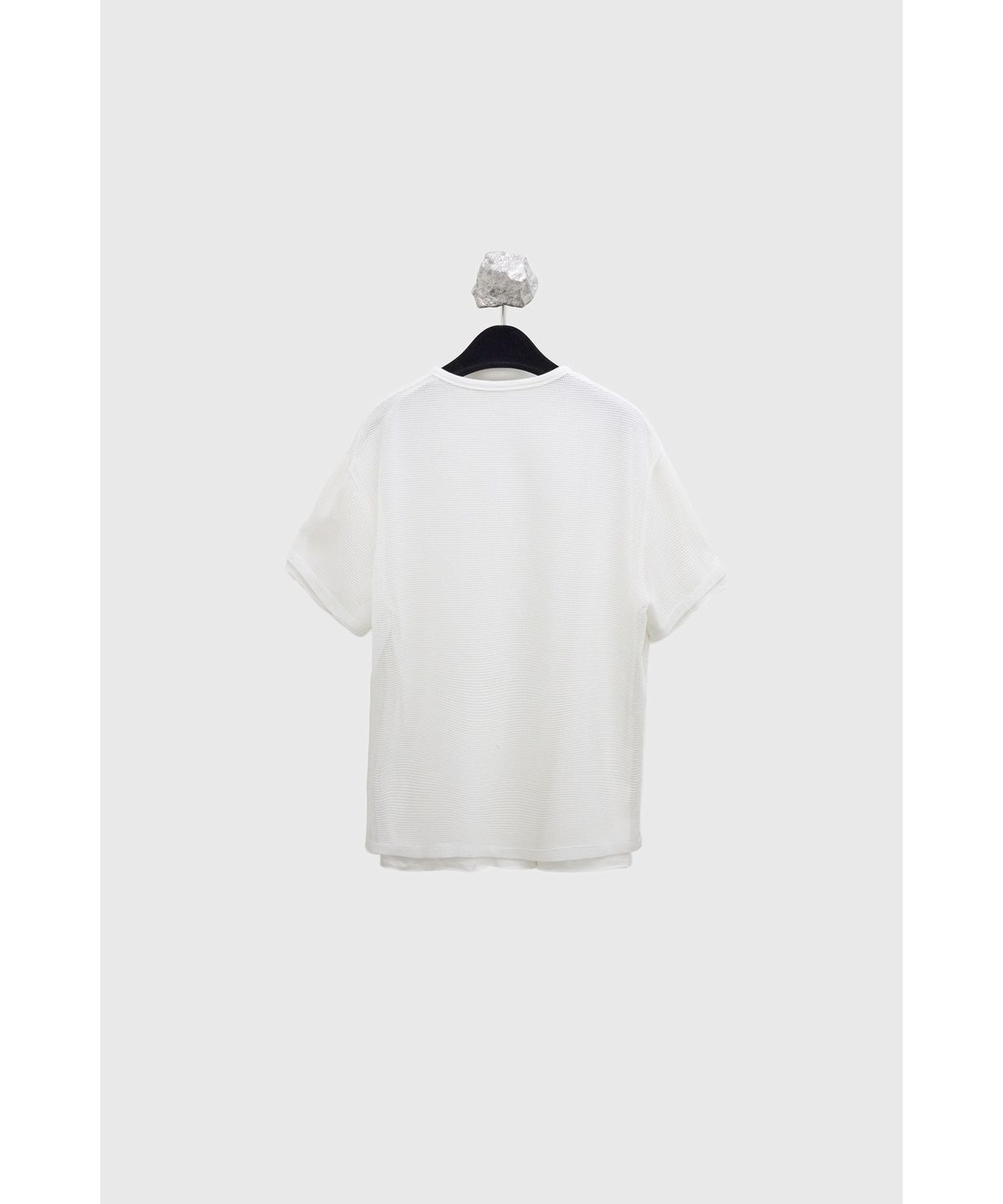 유스(YOUTH) Layered Net H/S T-shirt - White