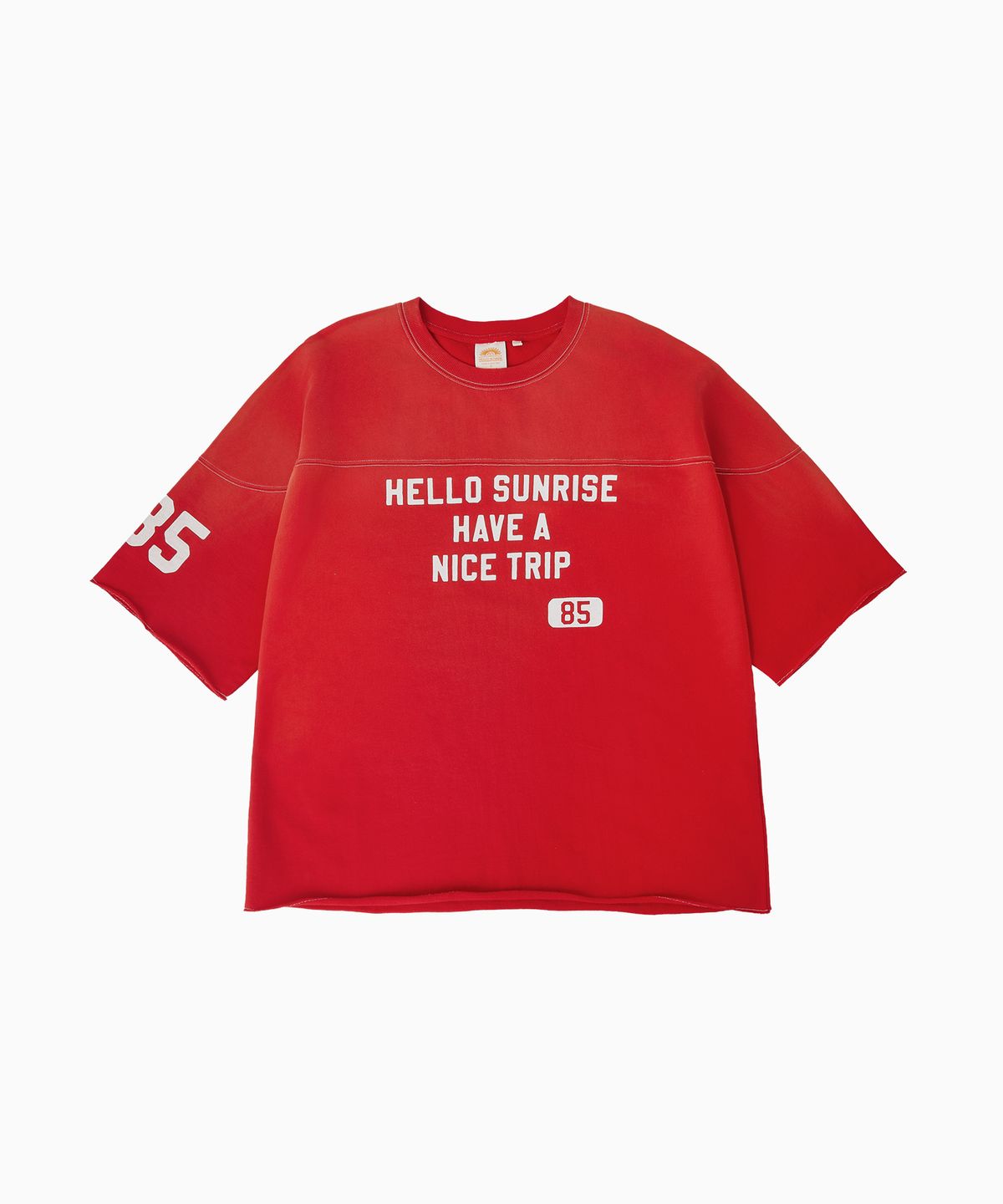 헬로 선라이즈(HELLO SUNRISE) HNT Football Tee_VTG Red