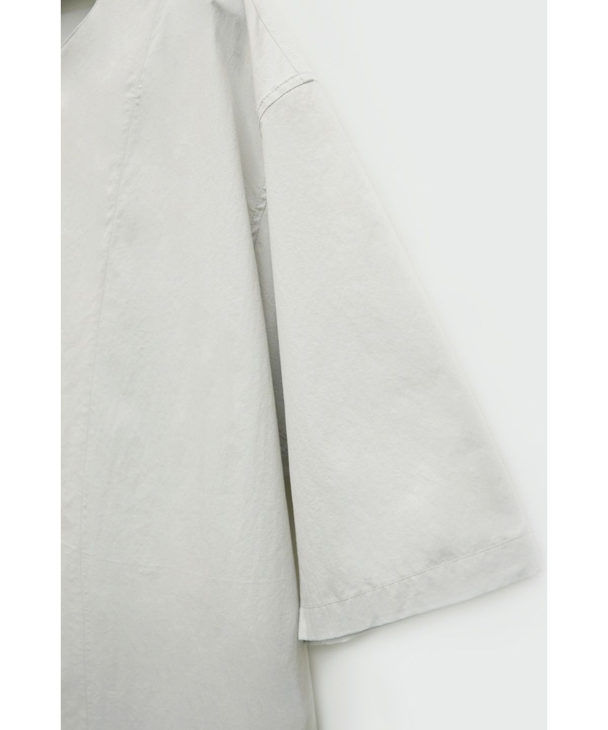 유스(YOUTH) Oblique Half Shirt - Light Grey