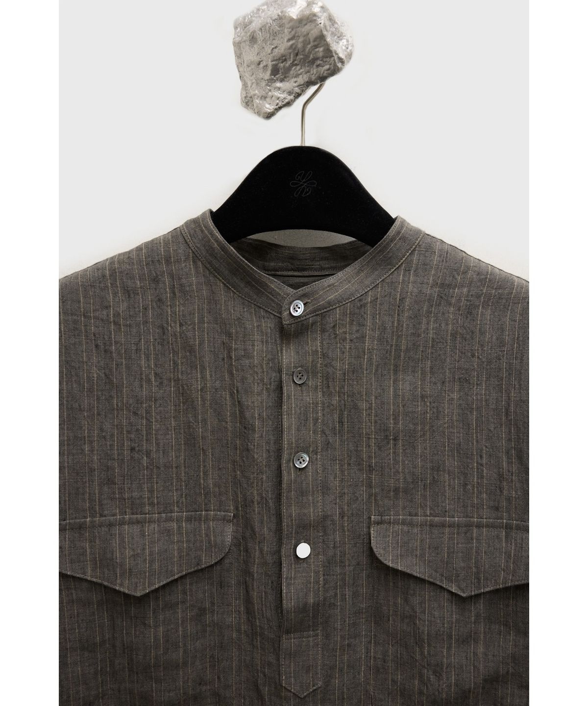 유스(YOUTH) Linen Smock - Brown