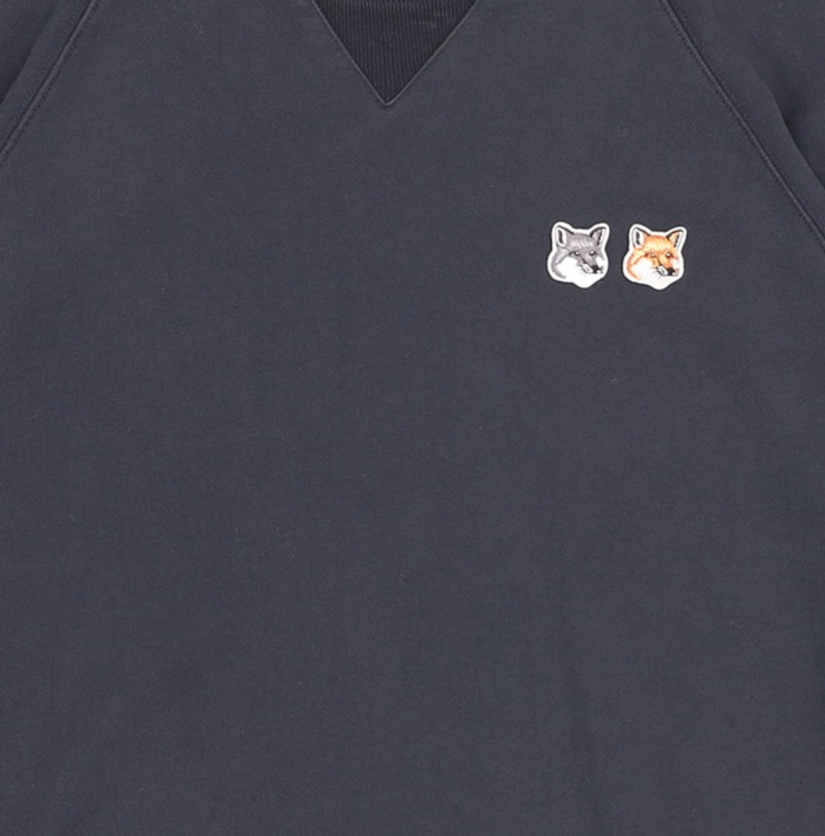 메종 키츠네(MAISON KITSUNE) 더블 폭스헤드 스웨트셔츠 FM00358KM0002 P195 BLACK L