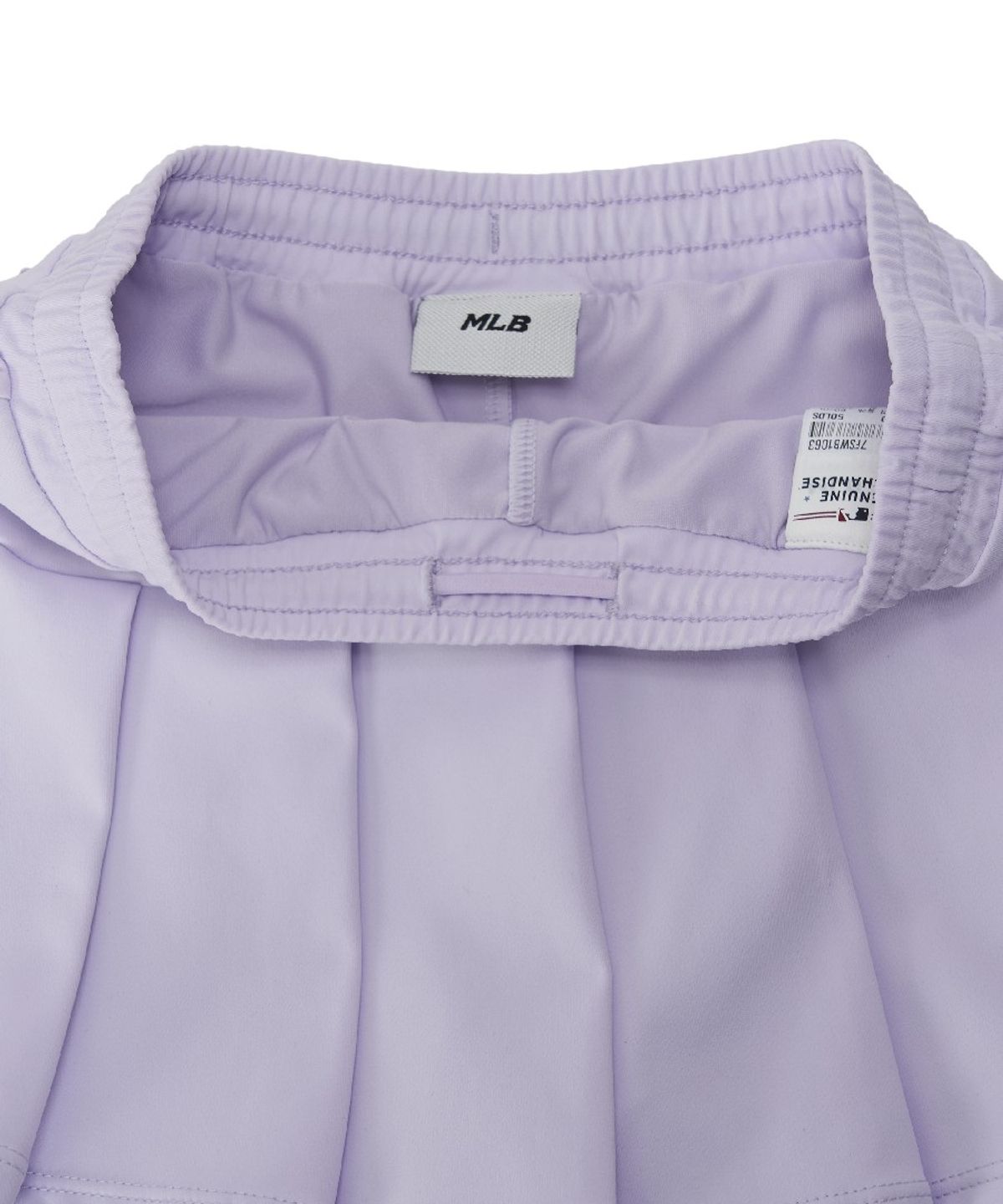 엠엘비 키즈(MLB KIDS) 걸즈 스포티브 카라형 래쉬가드 스커트 세트 NY (Lavender)