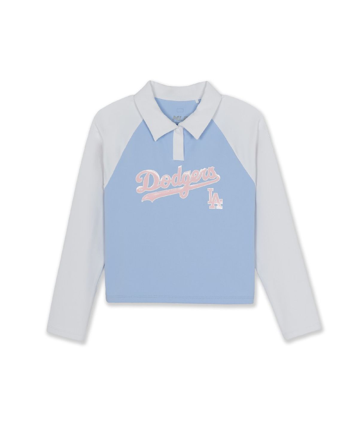 엠엘비 키즈(MLB KIDS) 걸즈 스포티브 카라형 래쉬가드 스커트 세트 LA (L.Blue)